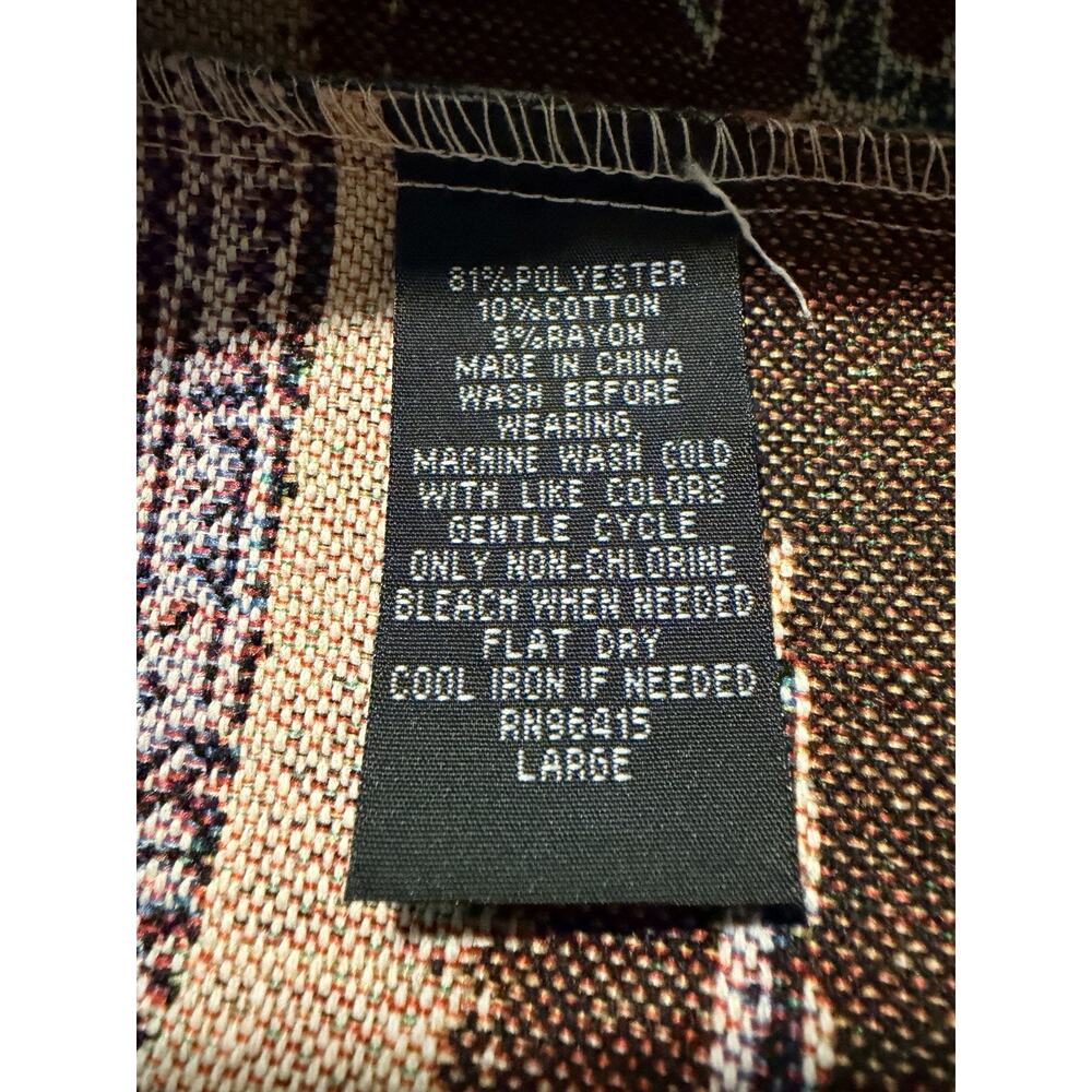 NEW Rebel Vengeance Tapestry All Over Print Jacket Japan Mt Mount Fuji Large - Picture 6 of 7